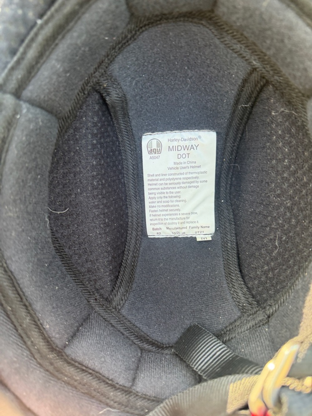 Harley-Davidson Black Matte Half Helmet with Tinted Visor - Picture 5 of 7